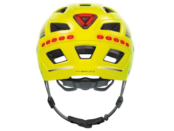 Abus casque Hyban 2.0 LED signal signal yellow M 52-58 cm – Image 3