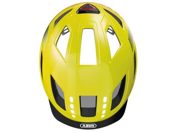 Abus casque Hyban 2.0 LED signal signal yellow M 52-58 cm – Image 4