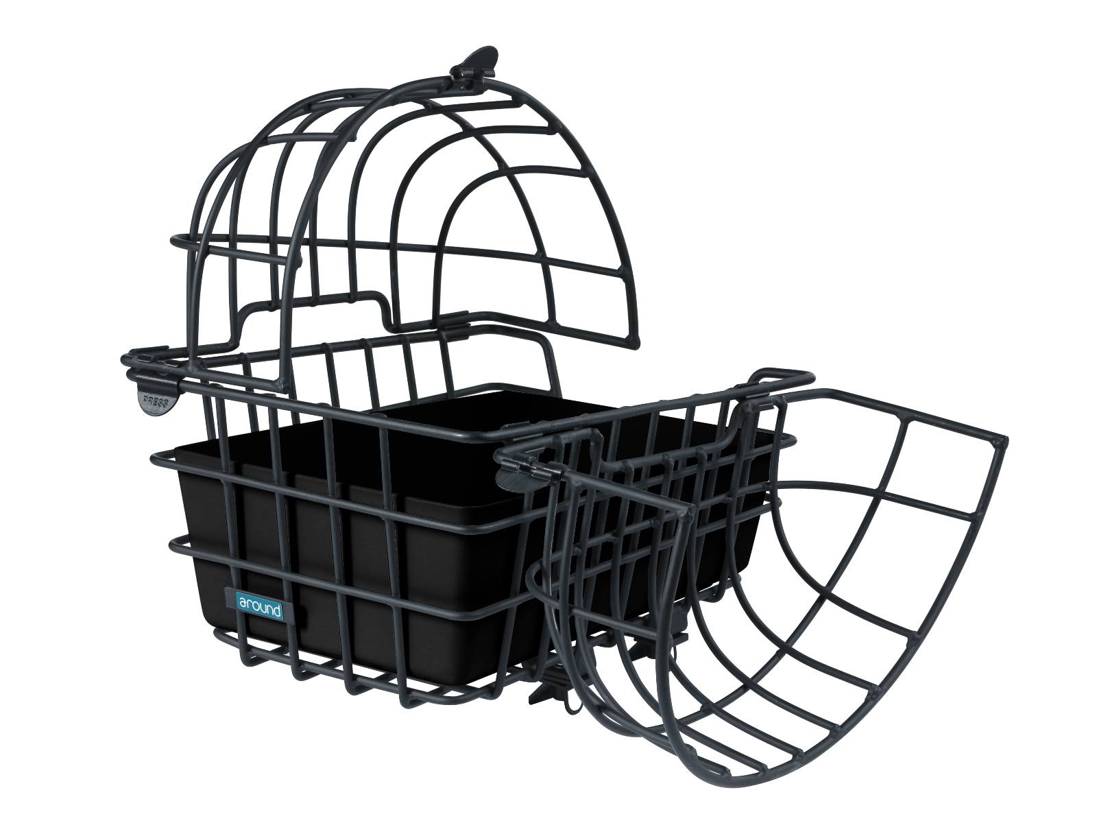 Panier Arrière Vélo Amovible Et Pliable - Capacité 22 Kg, Dimensions 38x25x20 Cm - Avec Housse étanche Et Filet - Pour Animaux, Courses, Sac à Dos